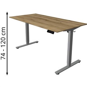 Schreibtisch Kerkmann Move small office, asteiche / silber