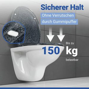 Produktbild für WC-Sitz Wenko Ottana 18902100, oval, aus Duroplast