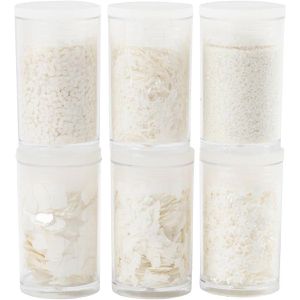 Produktbild für Glitzer Creativ-Company 284613 Bio Sparkles &amp; Pailletten, weiß