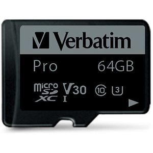 Produktbild für Micro-SD-Karte Verbatim Pro, 47042, 64GB