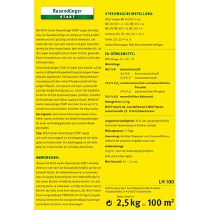 Produktbild für Dünger Wolf-Garten LH 100 Rasendünger Start