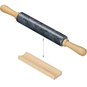 Produktbild für Nudelholz Relaxdays 10028837, Marmor