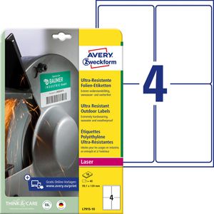 Folienetiketten Zweckform L7915-10 ultra-resistent