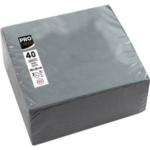 Produktbild für Servietten PROnappe SV623830I, grau