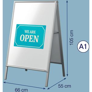 Produktbild für Kundenstopper Franken BSA1M, DIN A1