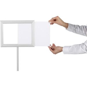 Produktbild für Infoständer Update-Displays aus Aluminium, silber, A3