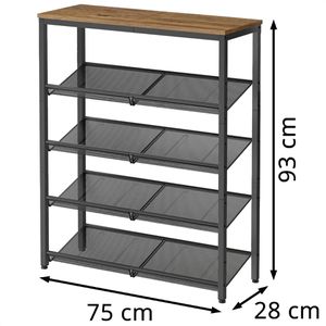 Produktbild für Schuhregal Vasagle LBS038K01, aus Metall