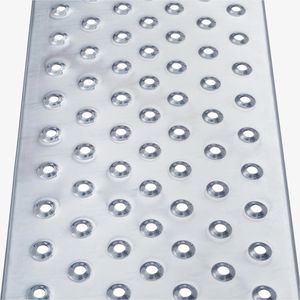 Produktbild für Auffahrrampe Arebos silber, 2 Stück
