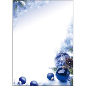 Weihnachtsbriefpapier Sigel DP034 Blue Harmony