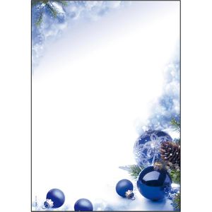 Weihnachtsbriefpapier Sigel DP034, Blue Harmony