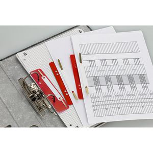Produktbild für Heftstreifen Leitz 3710-00-25, 35 x 158mm, rot