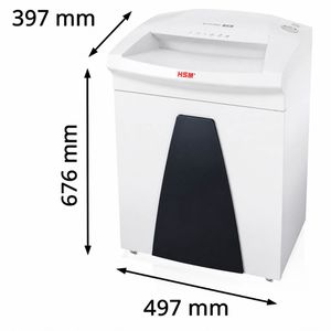 Produktbild für Aktenvernichter HSM Securio B26, 1803111, weiß, mit Rollen