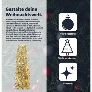 Produktbild für Lametta TK-Gruppe 98416, glatt, gold