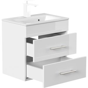 Produktbild für Waschtisch Posseik Portus 500 SlimLine, hängend,weiß hochglanz