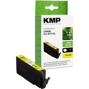 Produktbild für Tinte KMP für Canon CLI-571Y XL