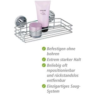 Produktbild für Duschablage Wenko Vacuum-Loc Wandablage, verchromt