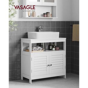 Produktbild für Waschbeckenunterschrank Vasagle BBC02WT, stehend