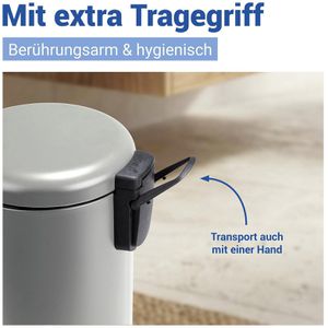Produktbild für Mülleimer Wenko Leman, taupe