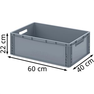 Produktbild für Eurobox AUER EG 64/22, grau, 45 Liter