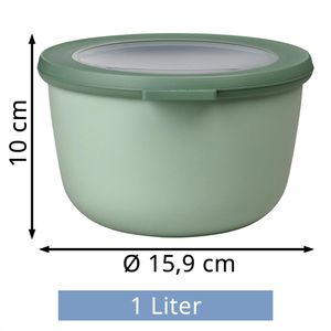 Produktbild für Frischhaltedose Mepal Cirqula rund, aus Kunststoff