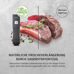 Produktbild für Vakuumiergerät Caso OneTouch Eco-Set, 1169, kabellos