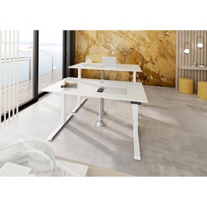 Produktbild für Schreibtisch Hammerbacher XDKB 12, weiß / weiß