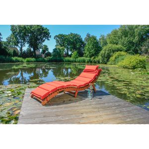 Produktbild für Sonnenliege Garden-Pleasure NASSAU, aus Holz / Stoff