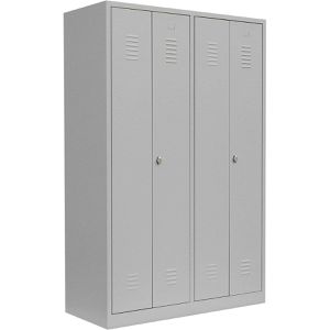 Produktbild für Spind Lüllmann 510440, Doppelspind, lichtgrau