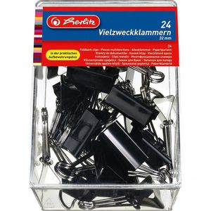 Produktbild für Foldbackklammern Herlitz 10411155, 32mm