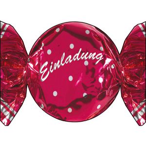 Produktbild für Einladungskarten bsb 417418-2, Bonbon