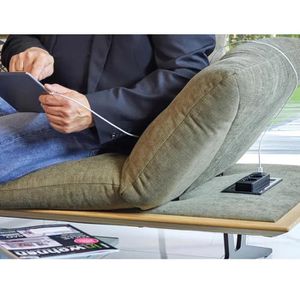 Produktbild für Einbausteckdose EVOline BackFlip, mit 3 m Kabel, klappbar