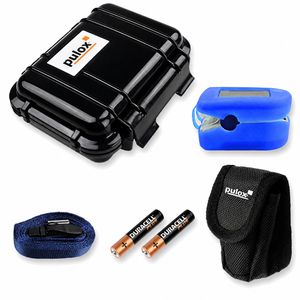 Produktbild für Pulsoximeter Pulox PO 200 Set, mit Batterie, Fingerclip