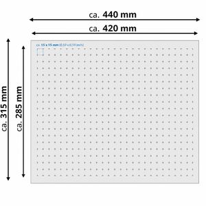 Produktbild für Rasterschaumstoff HMF 1451-25, mit Rahmen