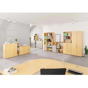Produktbild für Aktenregal Hammerbacher Serie 9 Advanced, aus Holz