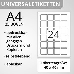 Produktbild für Universaletiketten Herma 10108, weiß