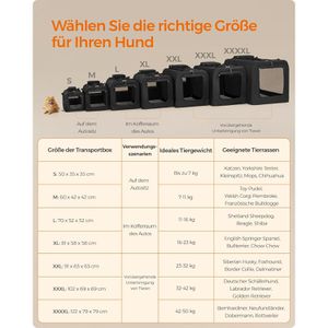 Produktbild für Tiertransportbox Feandrea Gr. M, aus Stoff
