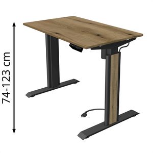 Produktbild für Schreibtisch Kerkmann Move 1 advance, eiche / anthrazit