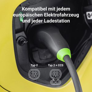 Green-Cell Elektroauto-Ladekabel EV08 Mode 3, Typ 2 zu Typ 2, 22 kW, 3- phasig, 32 A, 7 m – Böttcher AG