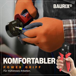 Produktbild für Crimpzange BAURIX Theseus, mit Aderendhülsen