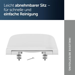 Produktbild für WC-Sitz Ideal-Standard i.Life B T468301, D-Form, Duroplast