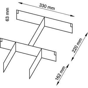 Produktbild für Schubladeneinsatz Hammerbacher VACTR, lichtgrau