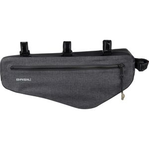 Produktbild für Fahrrad-Rahmentasche Basil Navigator Storm, grau, 2,2 Liter