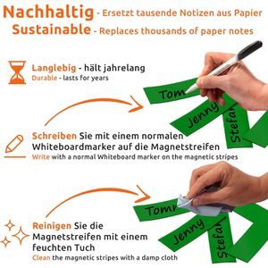 Produktbild für Magnetschilder ECENCE 23040304, grün