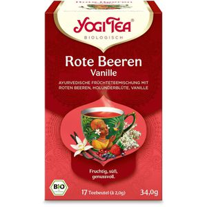 Tee YogiTea Rote Beeren Vanille, Früchtetee, BIO