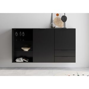 Produktbild für Kommode FMD-Möbel Dark 5, schwarz