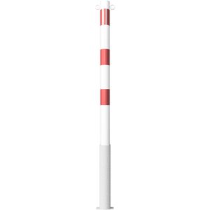 Produktbild für Absperrpfosten Schake 460HB/2, 2 Ösen, rot/weiß, aus Metall