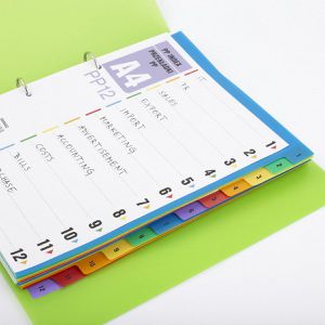 Produktbild für Register D.RECT 009402, A4, 1-12