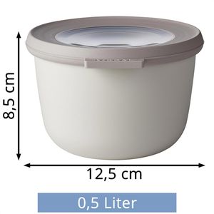 Produktbild für Frischhaltedose Mepal Cirqula rund, aus Kunststoff