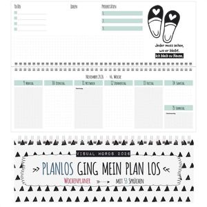 Produktbild für Tischkalender Korsch 311226, Visual Words, 2026