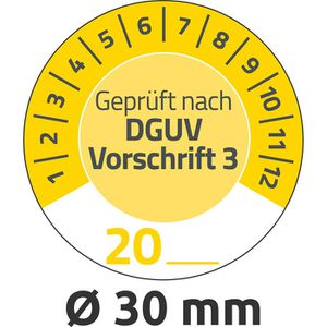 Prüfplaketten Zweckform 7908 Geprüft nach DGUV Vo3